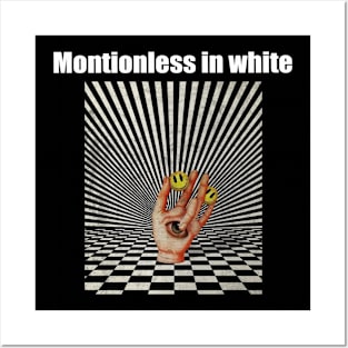 Illuminati Hand Of Montionless in white Posters and Art